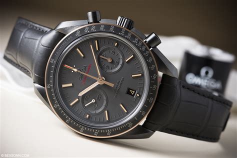 omega speedmaster dark side of the moon sedna black|omega speedmaster sedna black.